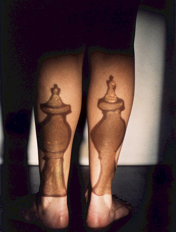 Birgit Jürgenssen, Untitled (Body projection), 1988