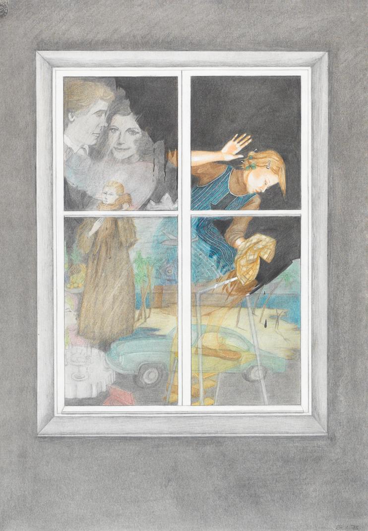 Birgit Jürgenssen. Fensterputzen, 1975