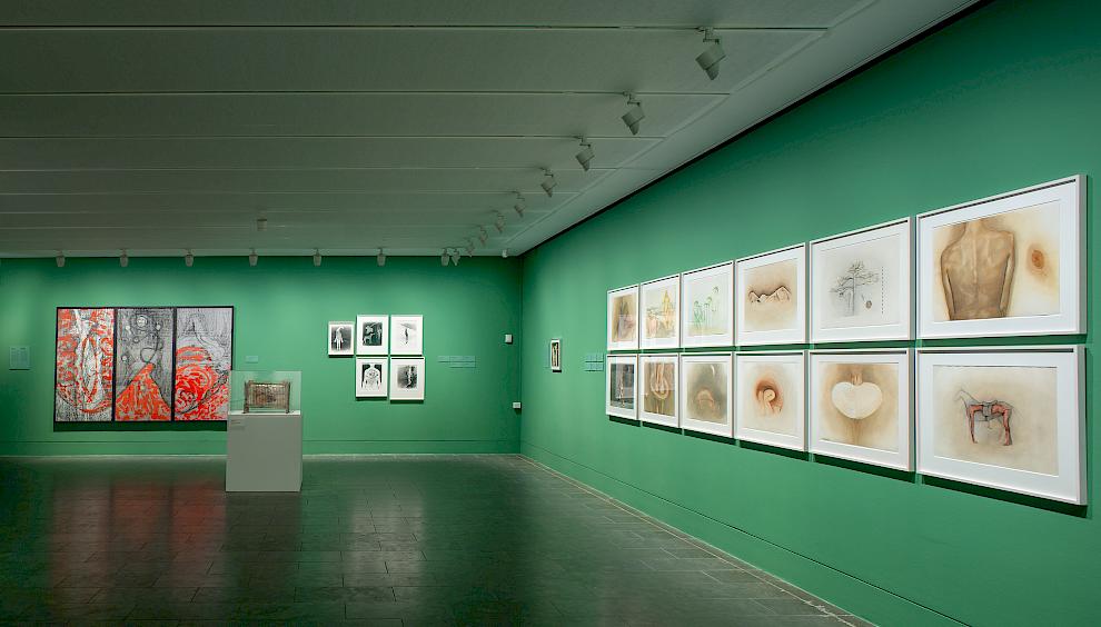 Birgit Jürgenssen. ICH BIN / I AM. Installation view. Louisiana Museum of Modern Art, 2019. Photo: Poul Buchard / Brøndum & Co.