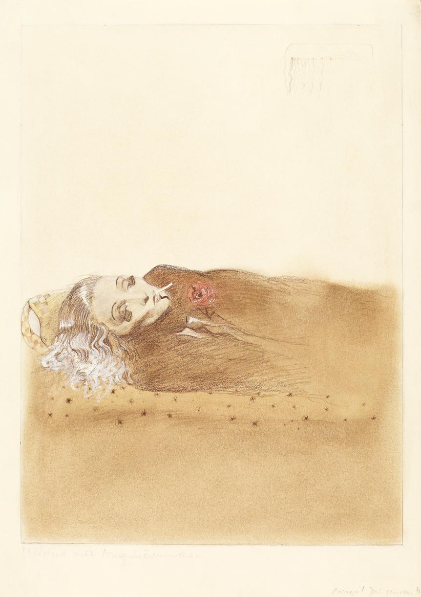 Birgit Jürgenssen. Marlene mit Augenkämmchen. 1977
