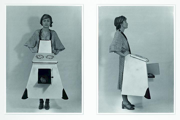 Birgit Jürgenssen, Housewives' Kitchen Apron, 1974/2014 (Estate Nr. ph2847). Photo: pixelstorm