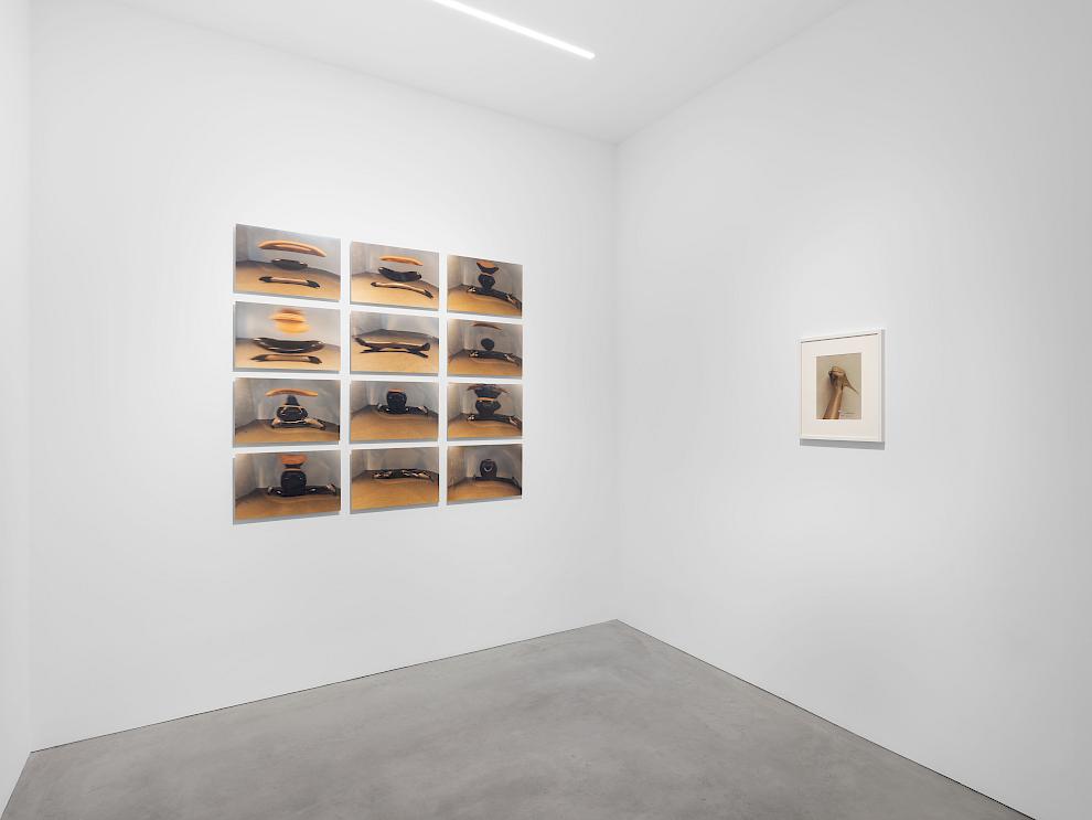 Installation view, Birgit Jürgenssen. Alison Jacques Gallery, London 2024. Photo: Michael Brzezinski.