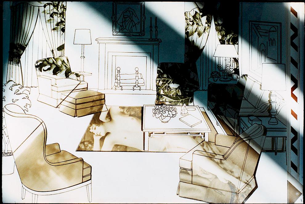 Birgit Jürgenssen, Interieurs, 1997/98 Color photograph 52 x 76.5 cm (framed) (Estate Nr. ph2223).